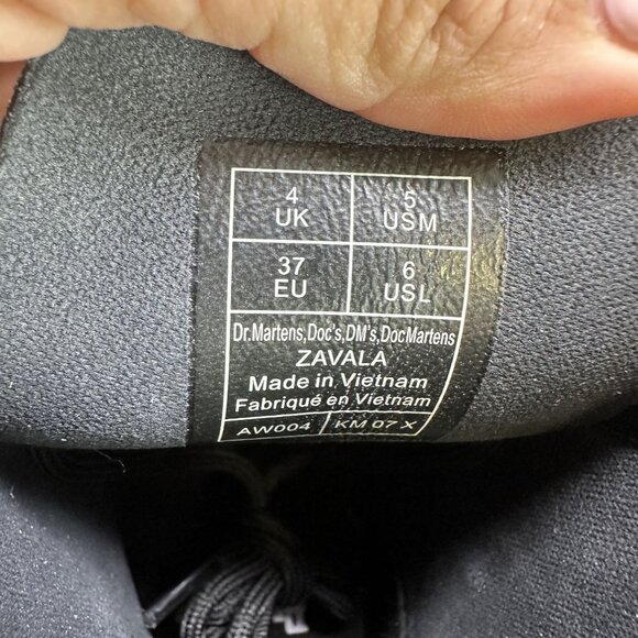 Dr. Marten's Zavala Women's size 6 Black Leather Combat Boots - Picture 8 of 8